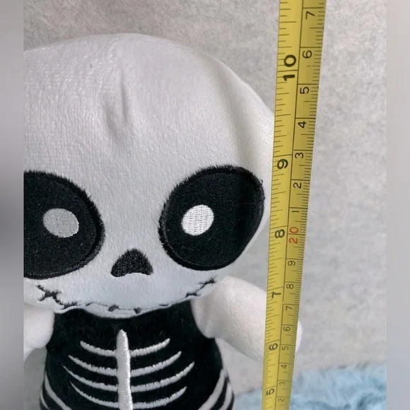 Skeleton Plush Toy - Black and White - Picture 3 of 4